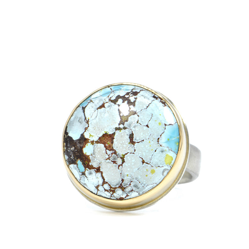 Round Sand Hills Turquoise Ring