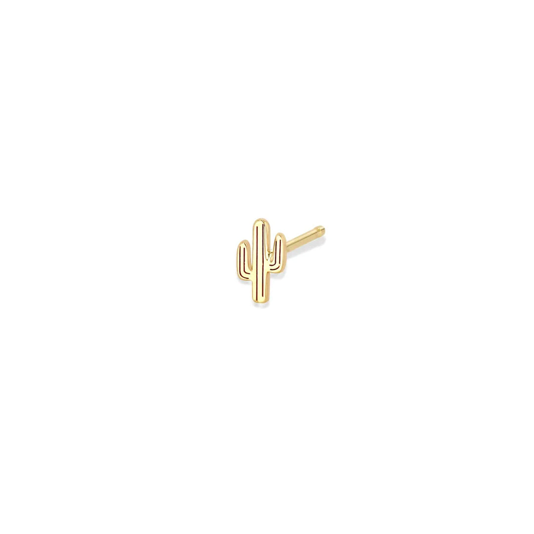 Itty Bitty Cactus Single Post Earring