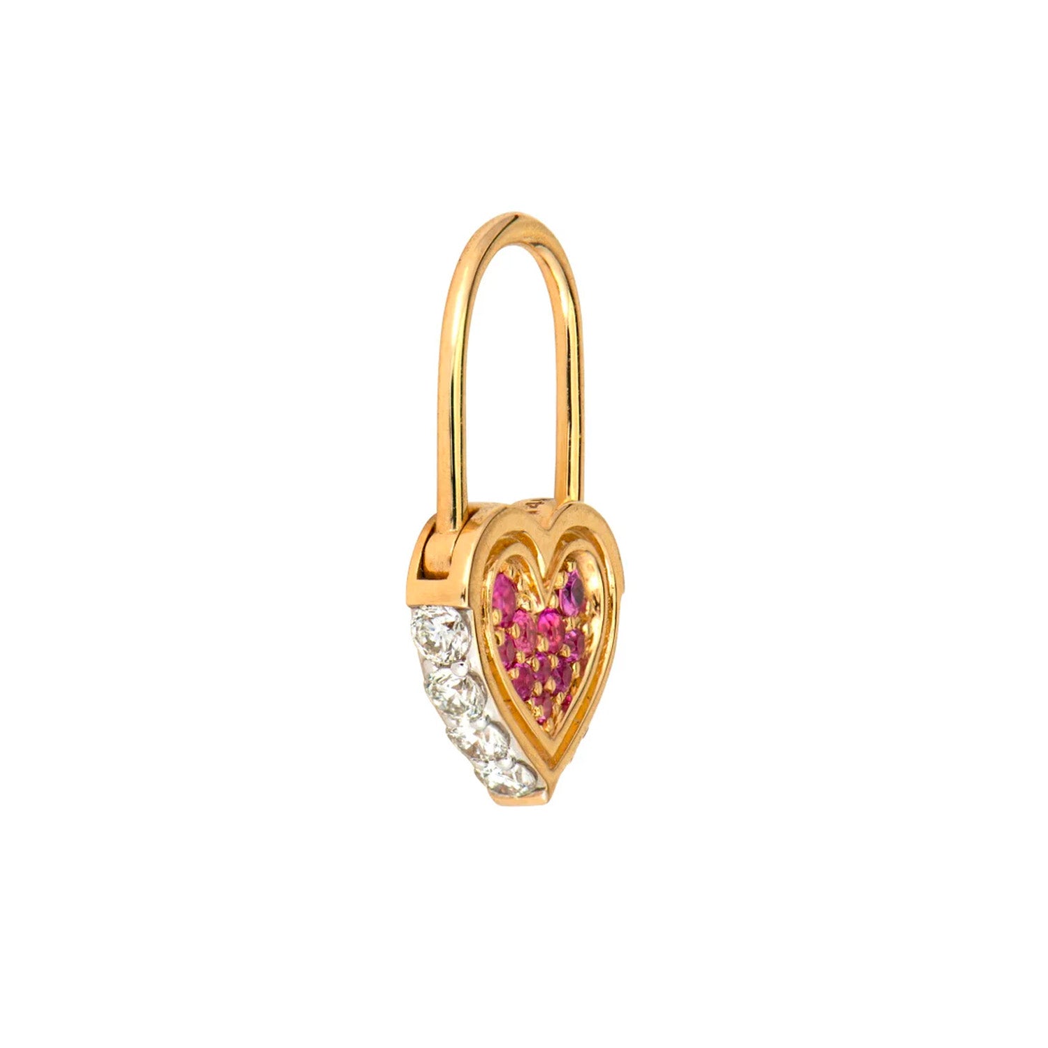 SECRET OF LOVE MINI HOOP EARR