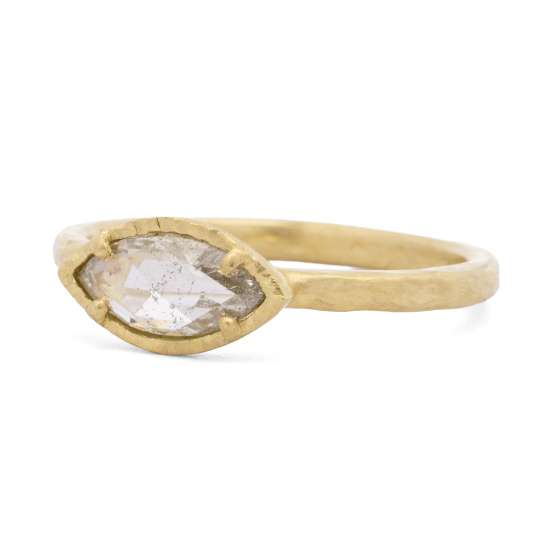 Grey Marquise Diamond Ring