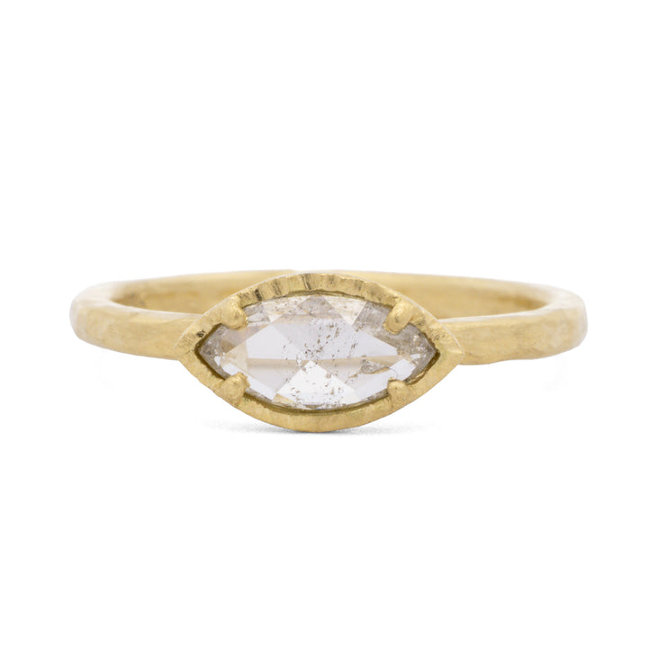 Grey Marquise Diamond Ring