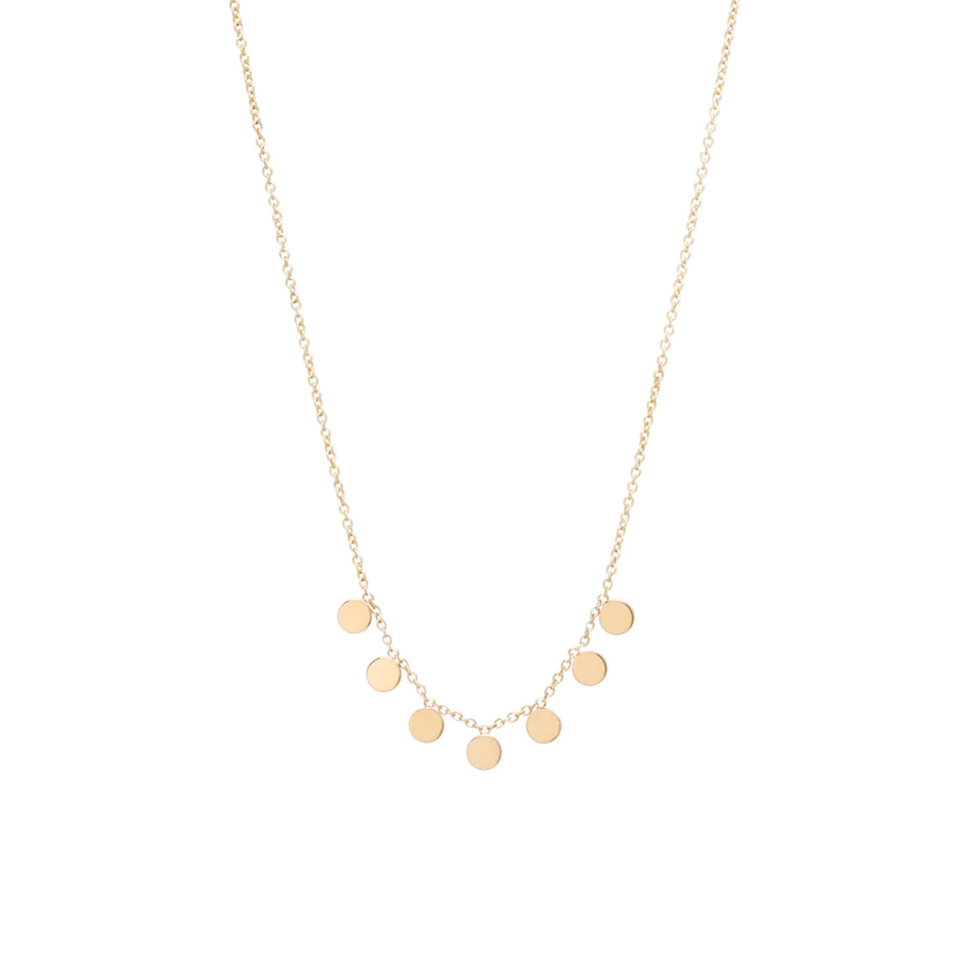 7 Itty Bitty Disc Necklace