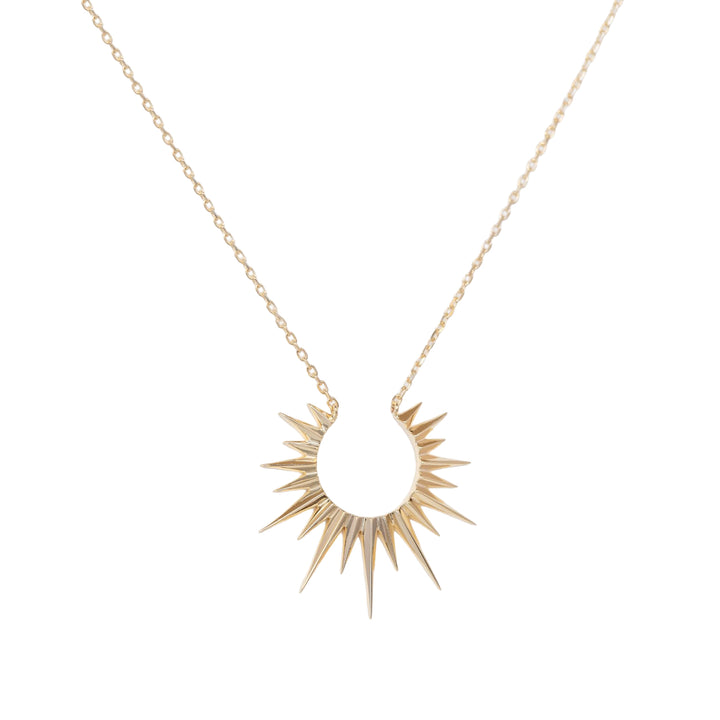 Small Gold Sun Necklace