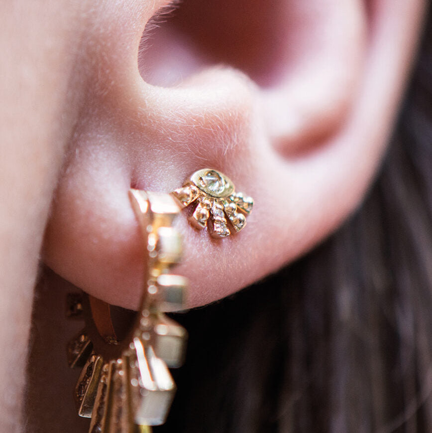 Sun Eye Diamond Earrings
