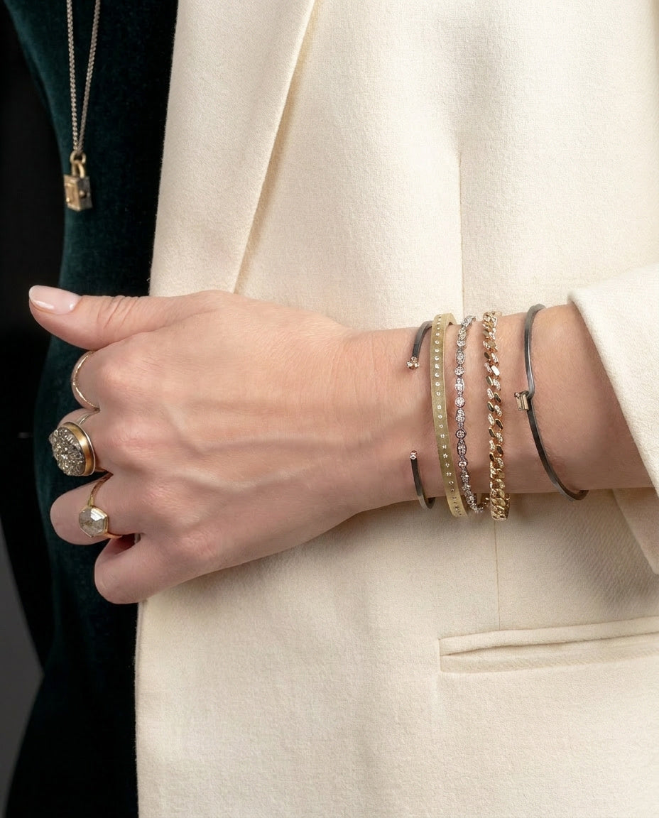 Baguette Diamond Hook Bracelet