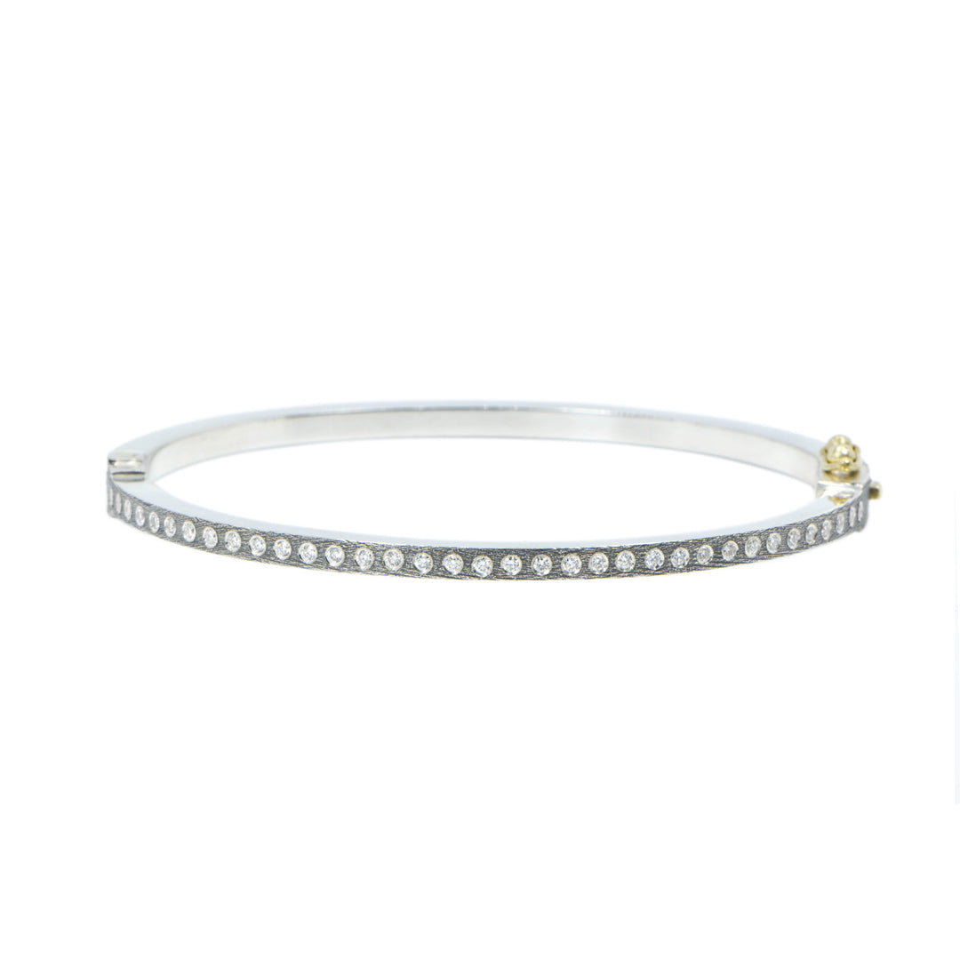 2.5mm Adam All Diamond Bangle Bracelet