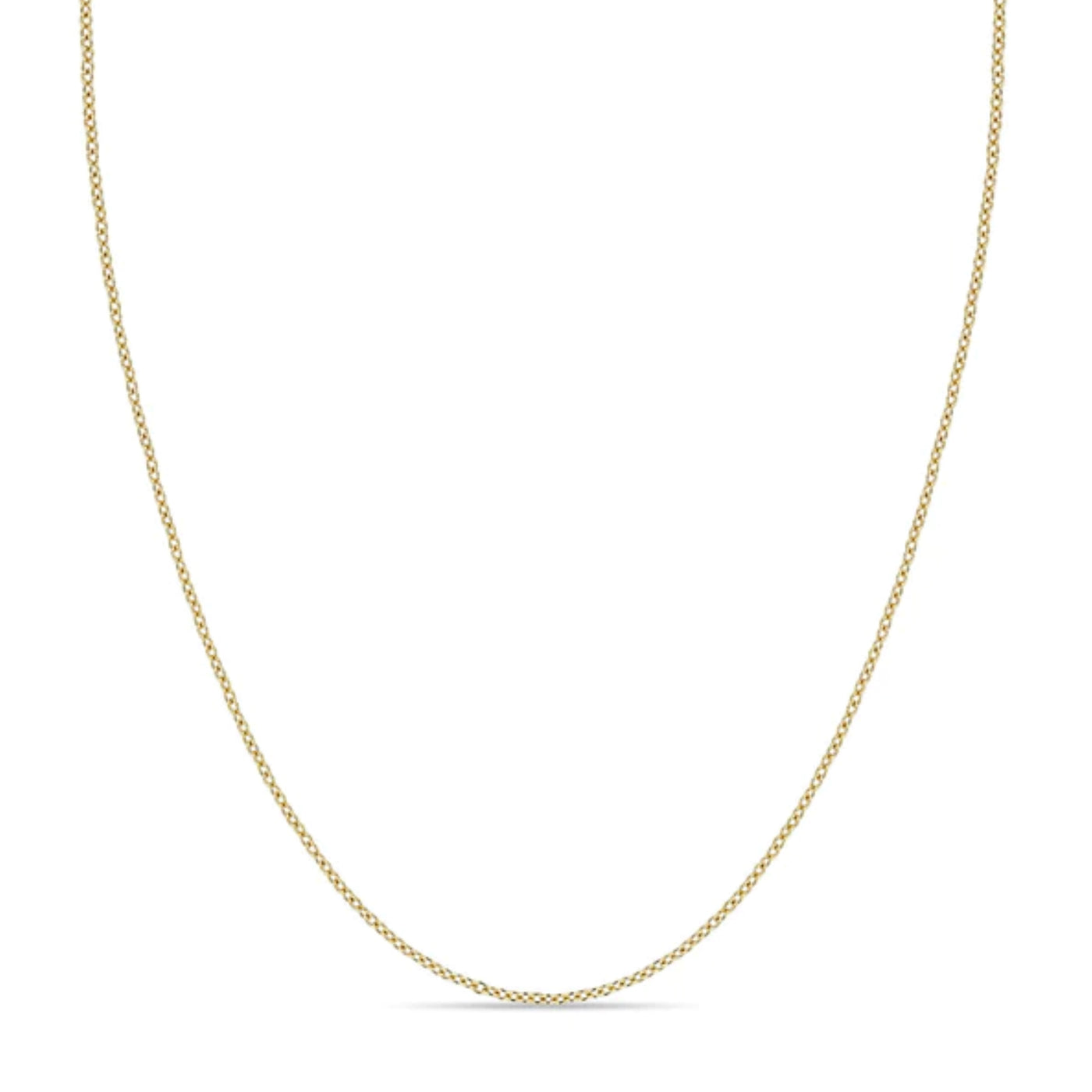 14K Yellow Gold Cable Chain Necklace