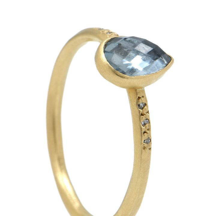 Chloe Rose Cut Sapphire Ring
