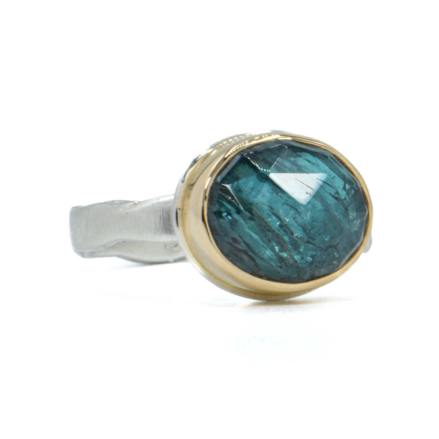 Small Oval Indicolite Ring