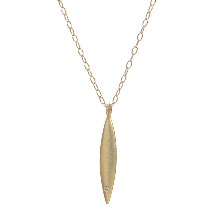 Small Spear with Diamond Necklace