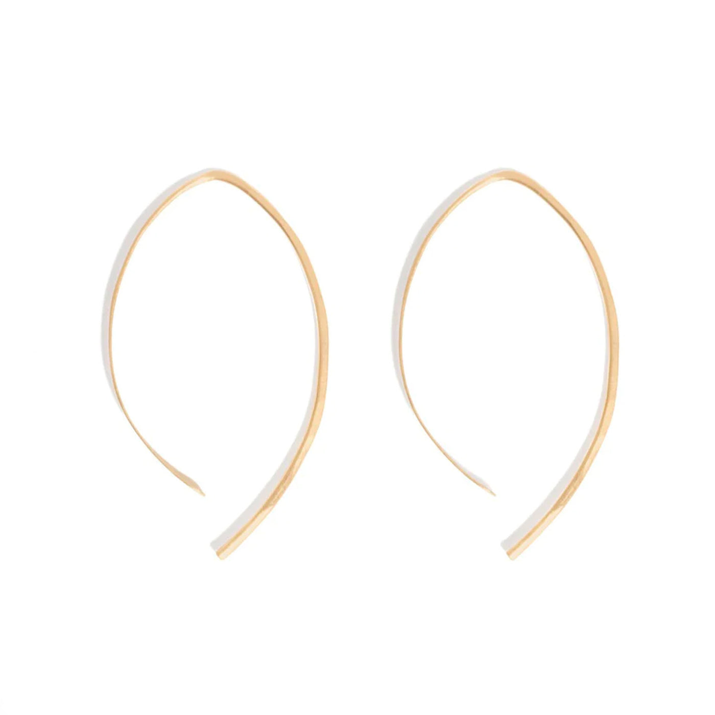 1.5" Wishbone Hoop Earrings