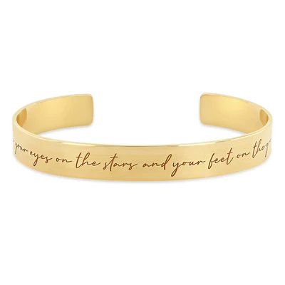 Keep Your Eyes On The Stars And Feet On The Ground Mantra Bracelet
