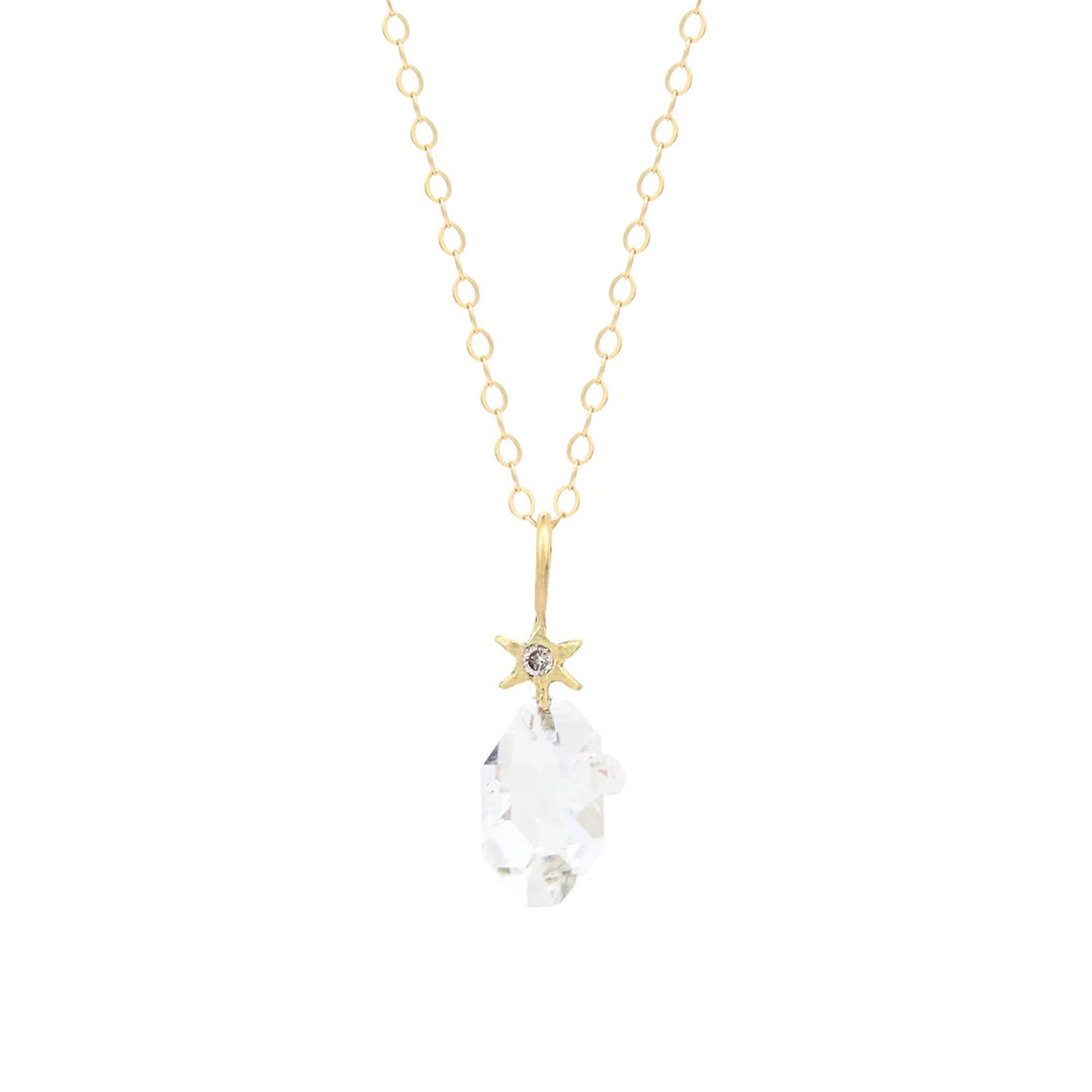 North Star Herkimer Pendant Necklace