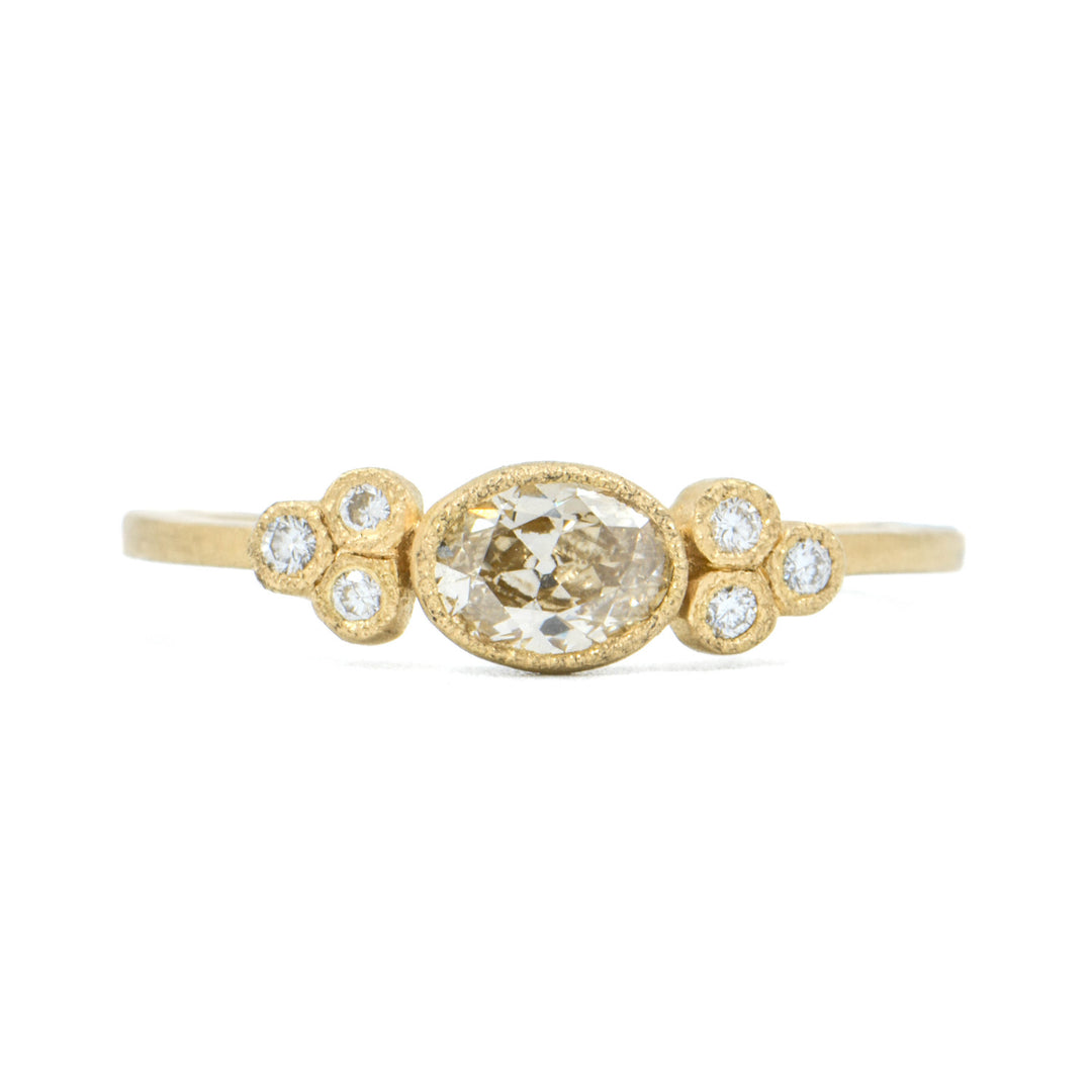 Constellation Oval Diamond Cluster Ring