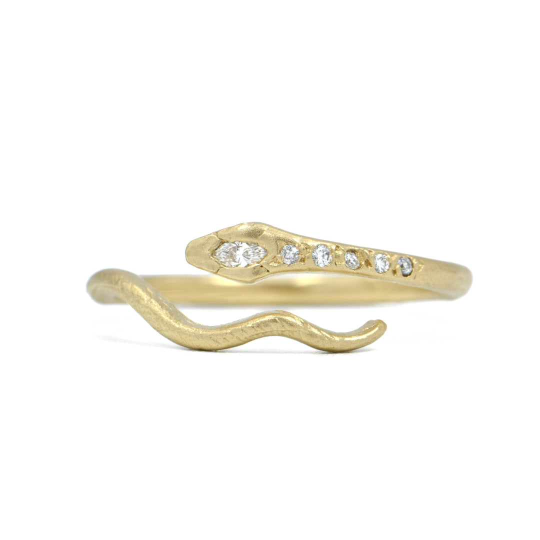 Diamond Snake Wrap Ring