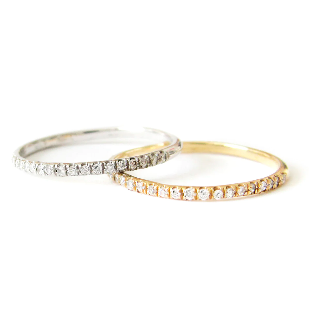 Yellow Gold Horizon Diamond Ring