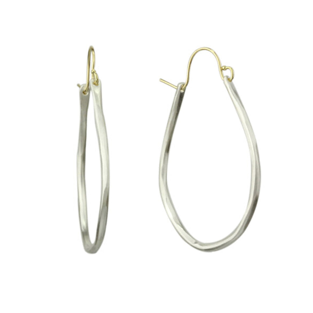 Small Sterling Silver Anjou Hoops