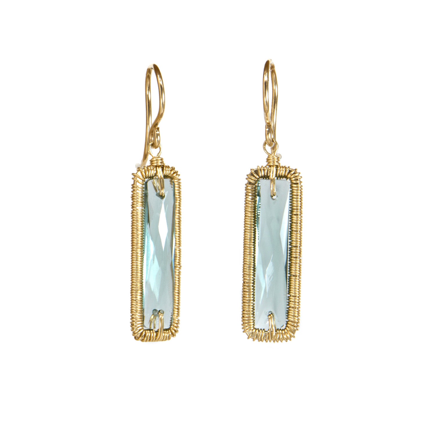 Teal Quartz on sale Earring