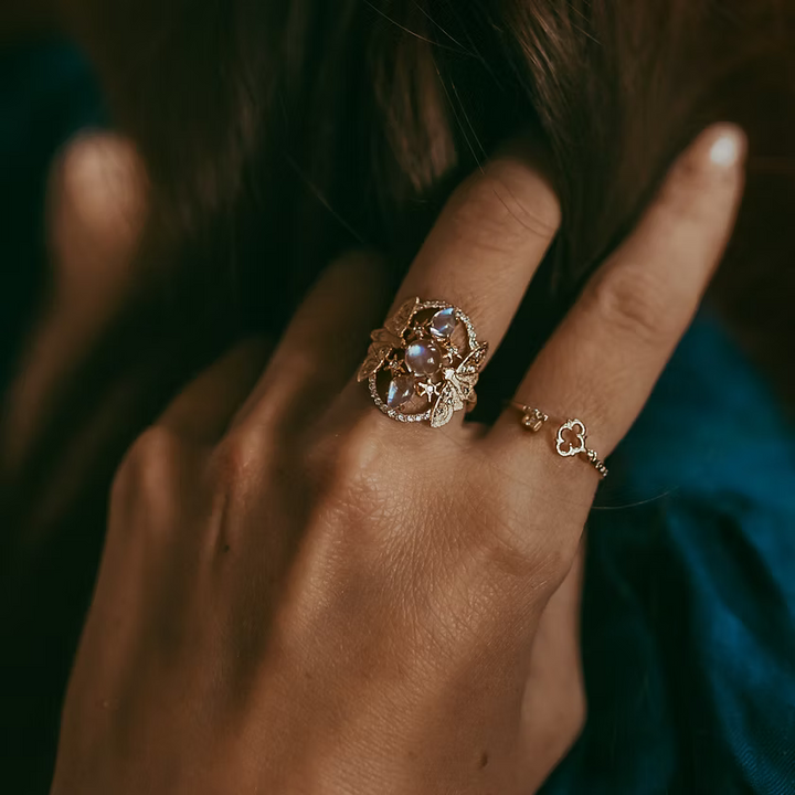 Lunar Devotion Moonstone Ring