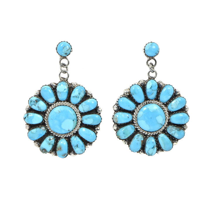 Navajo Turquoise Drop Earrings