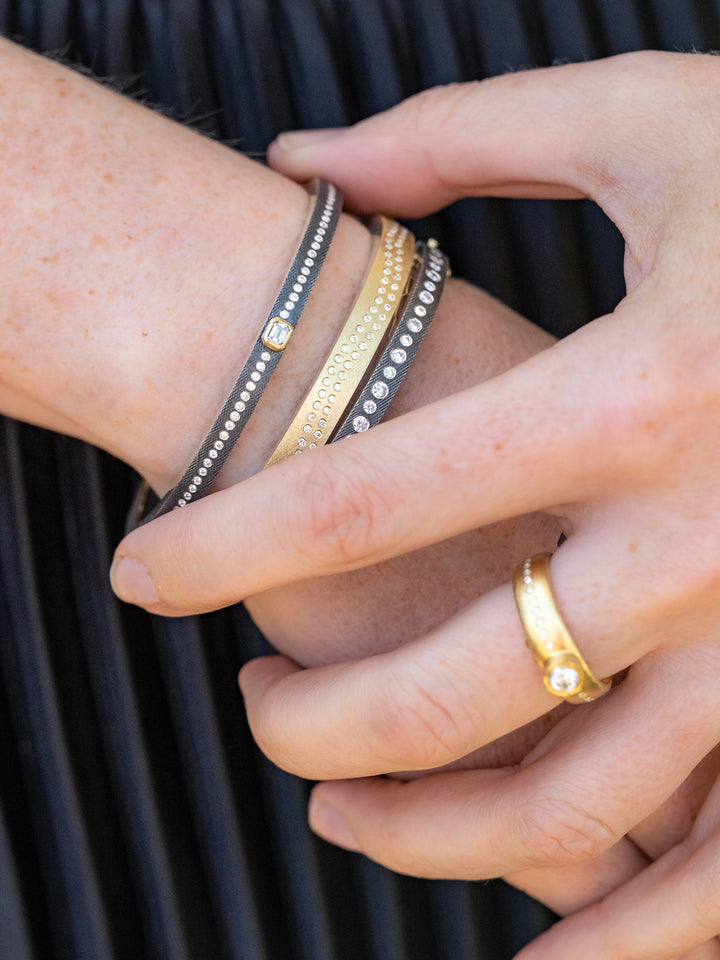 4 mm Junia Plus Emerald Cut Diamond Bracelet