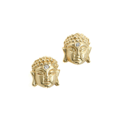 Buddha Head Post Earrings