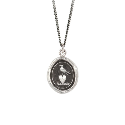 Martlet With Heart Talisman Necklace