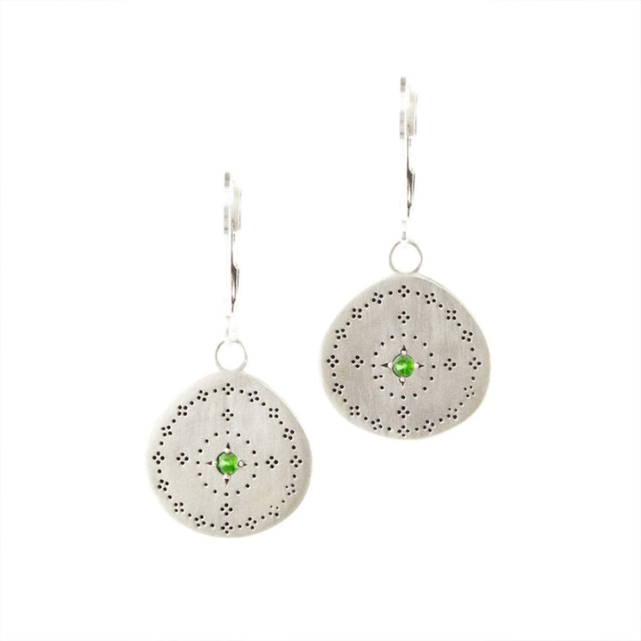 Adel Chefridi Sterling Emerald Nostalgia Drop Earrings