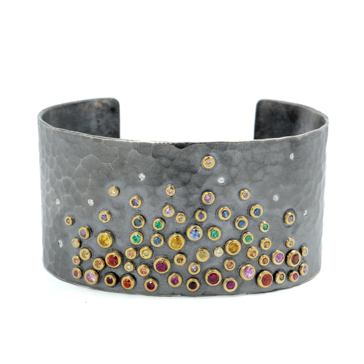 Rainbow Burst Cuff Bracelet
