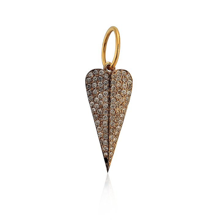 Elongated Heart Charm