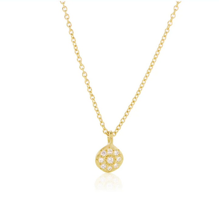 Adel Chefridi 18K Yellow Gold Floret Charm Necklace