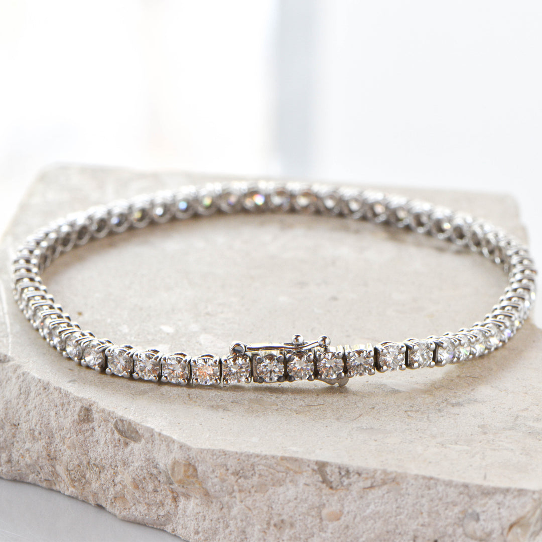 Alpenglow Fine 5.29tcw Lab Diamond Tennis Bracelet