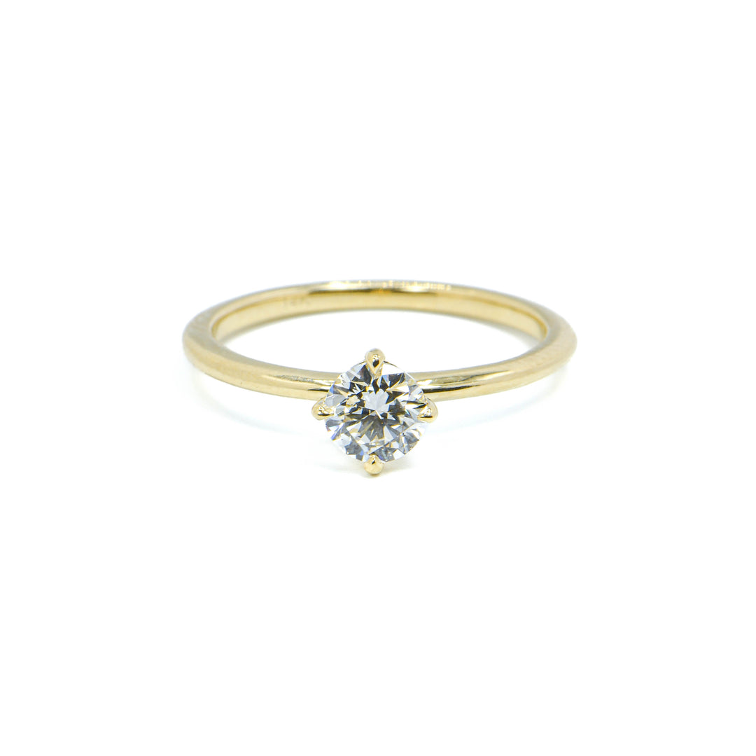 Alpenglow Fine Yellow Gold Compass Diamond Engagement Ring