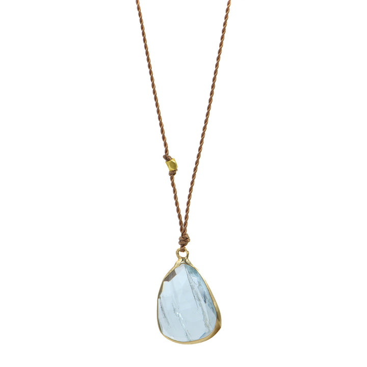 Asymmetrical Aquamarine Margaret Solow Necklace