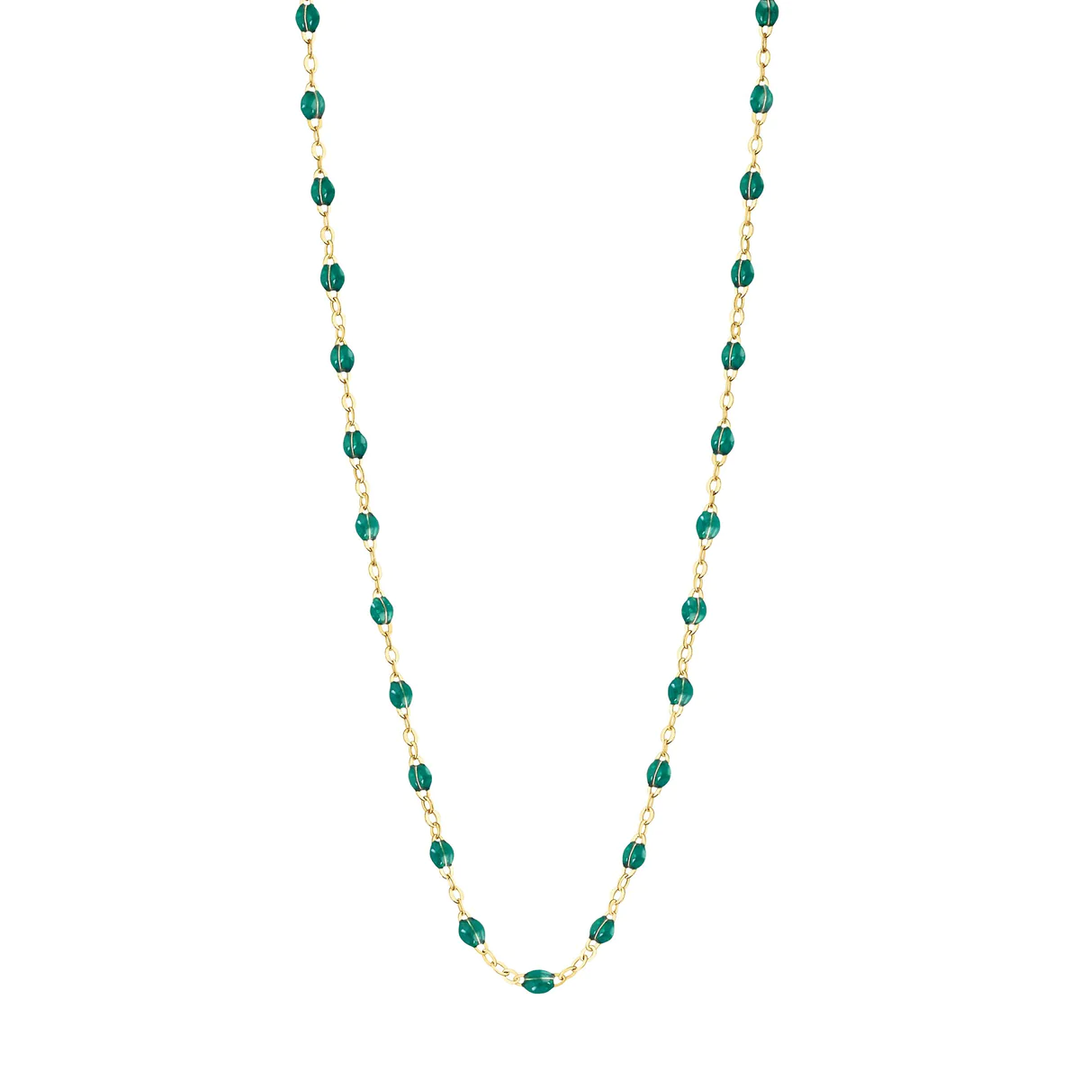 Classic Gigi Clozeau Emerald Green Resin Necklace