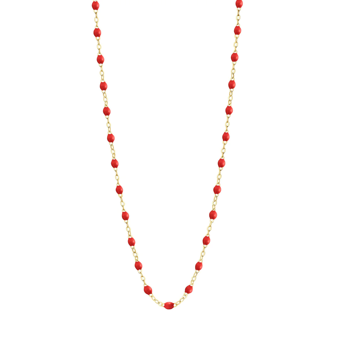 Classic Gigi Clozeau Poppy Red Resin Necklace