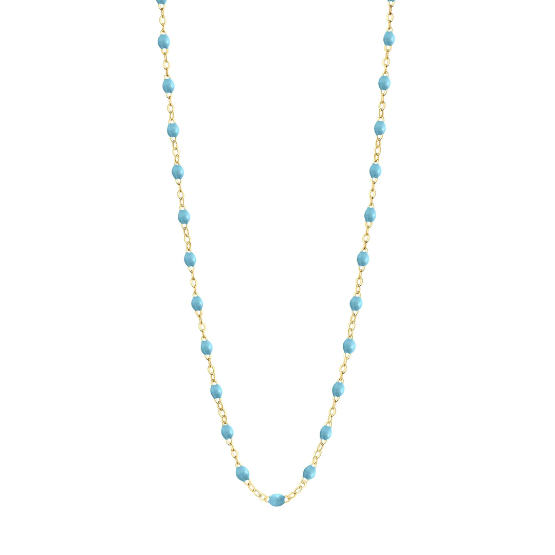 Classic Gigi Clozeau Turquoise Blue Resin Necklace