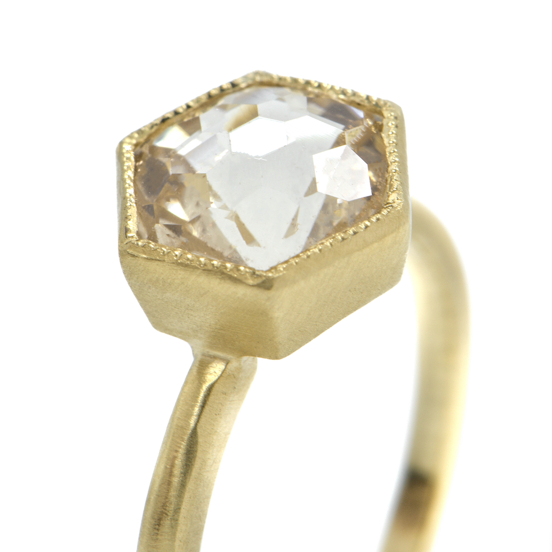 Dawes Designs Hexagon Oregon Sunstone Ring