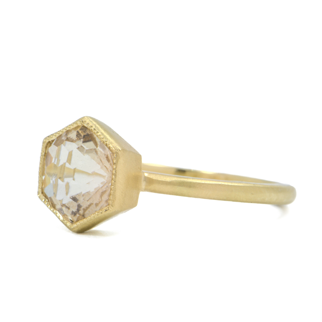 Dawes Designs Hexagon Oregon Sunstone Ring