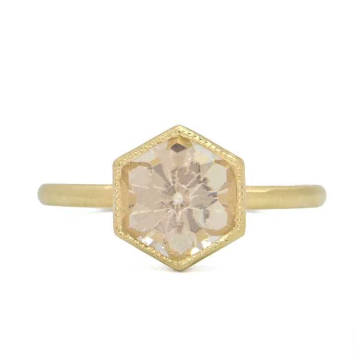 Dawes Designs Hexagon Oregon Sunstone Ring