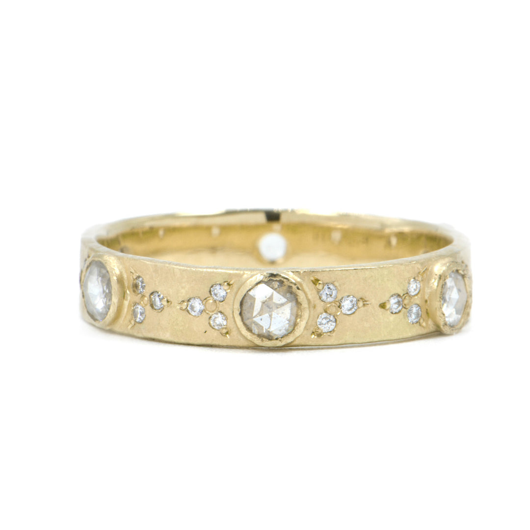 Dawes Designs Liberated Eternity Yellow Gold Diamond Band