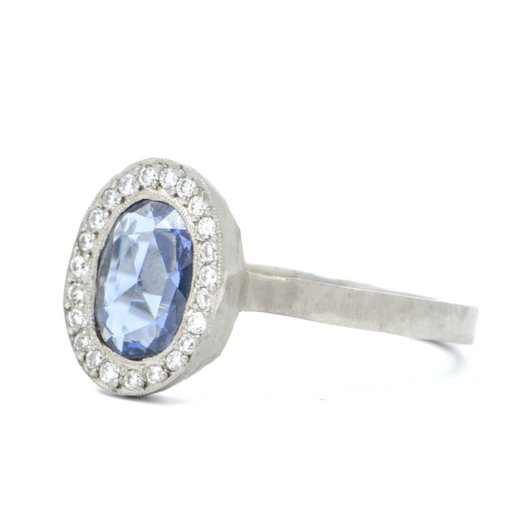 Dawes Designs Oval Blue Sapphire Ring