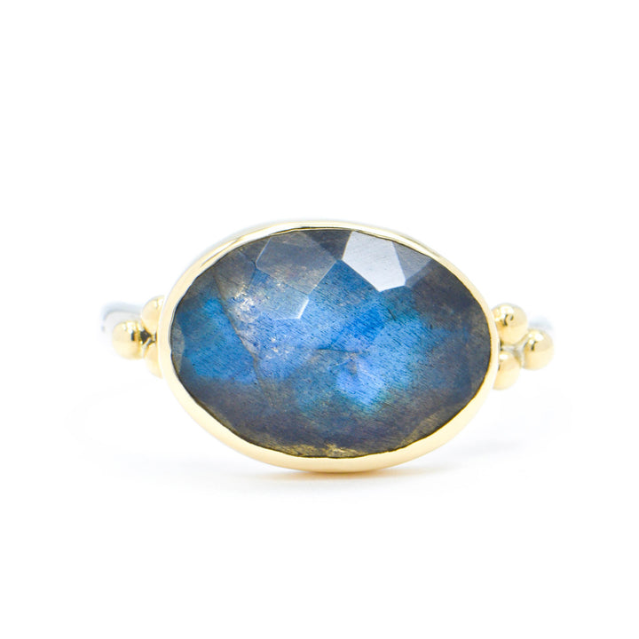 Oval Labradorite Ring