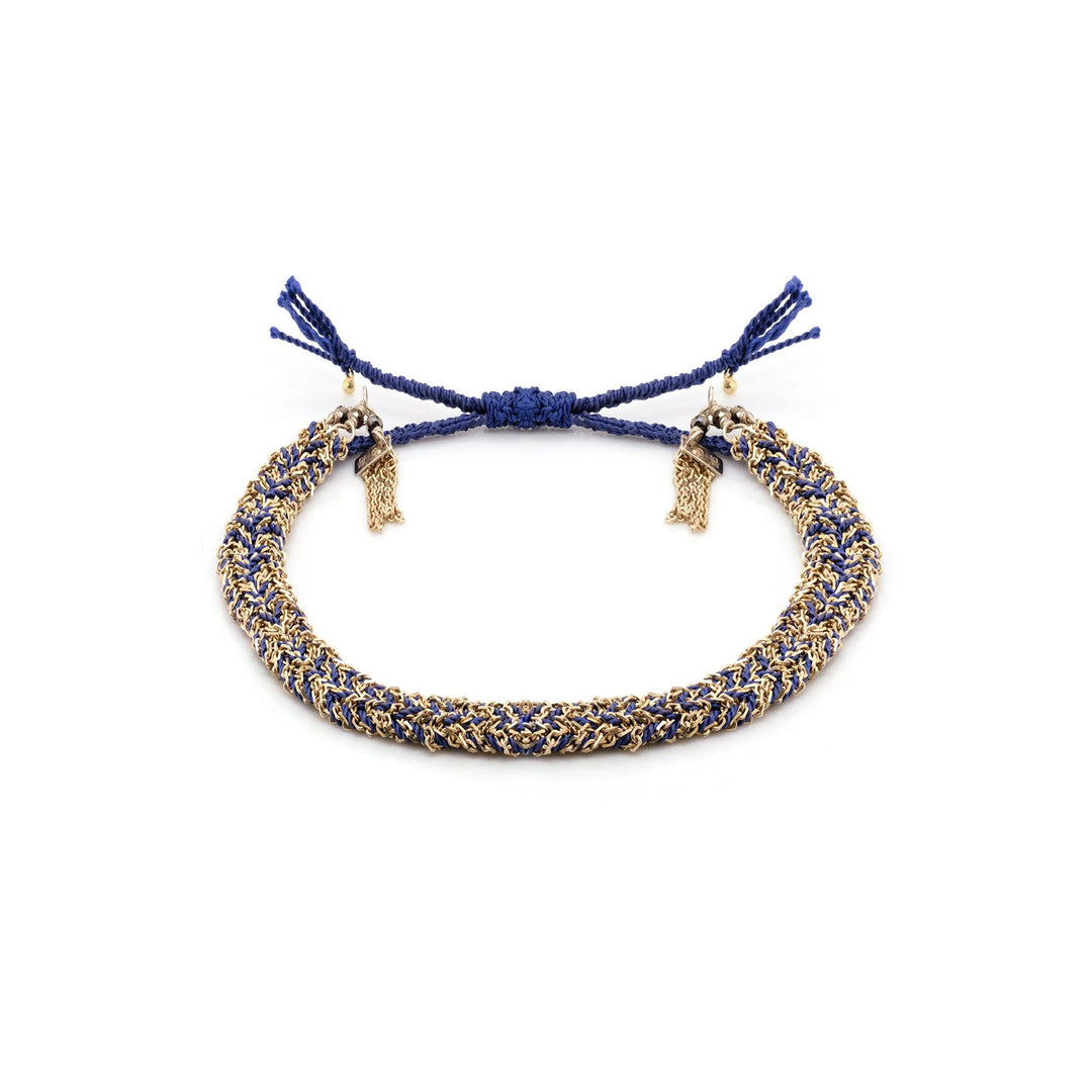 Gigi Clozeau gold and blue bracelet