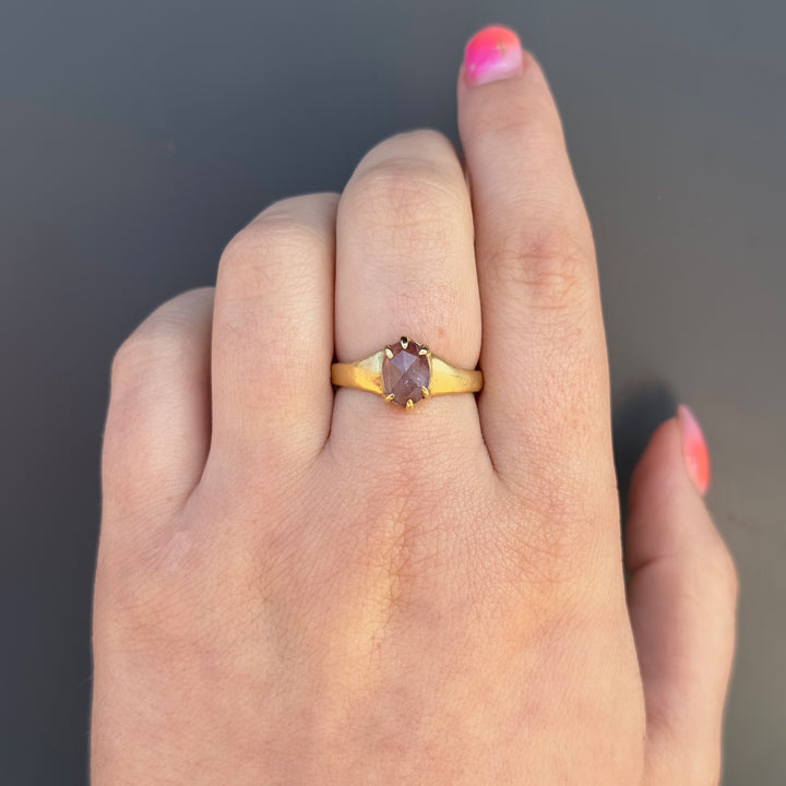 Pink Umba Sapphire Ring
