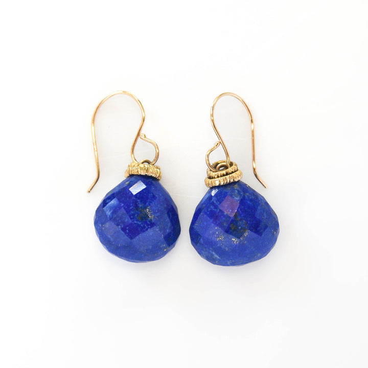 Blue Lapis Plump Earrings