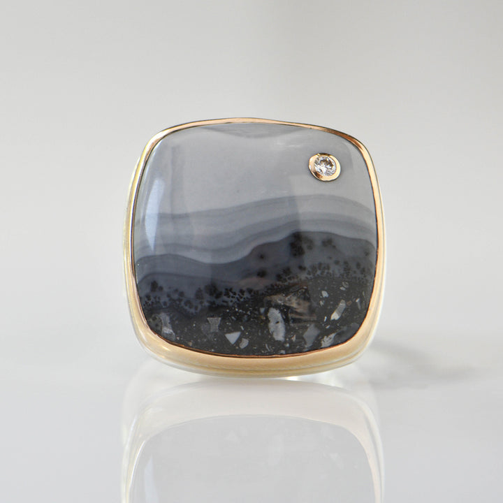 Square Maligano Jasper Ring