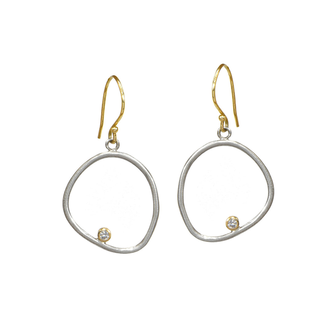 Jamie Joseph Medium Halo Diamond Drop Earrings