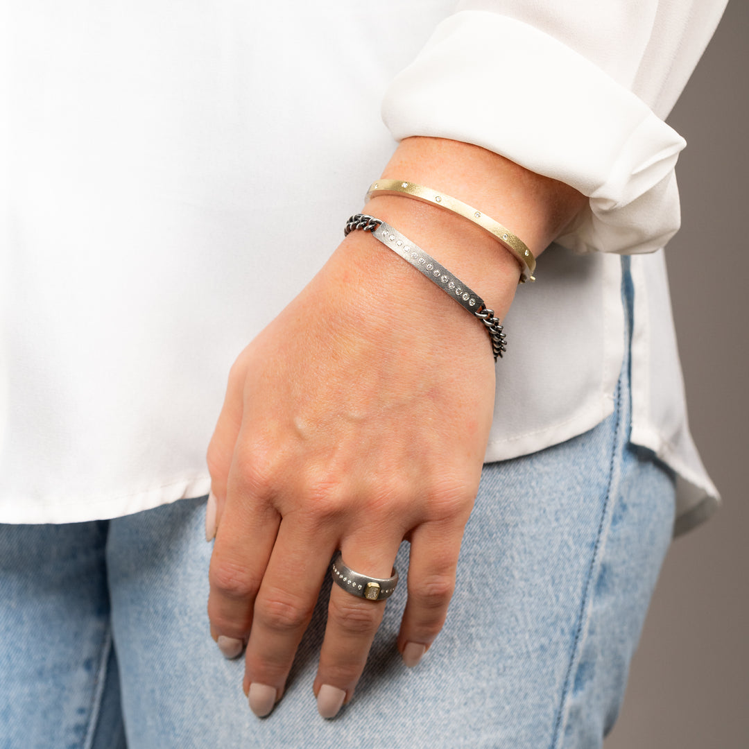 Diana ID Diamond Bar Bracelet