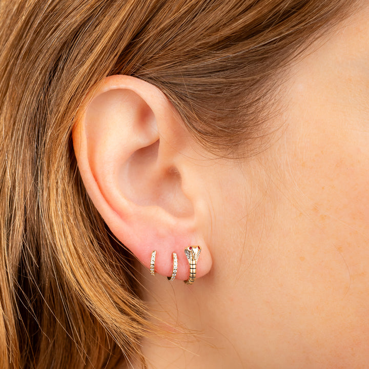 King Cobra Hoop Earrings